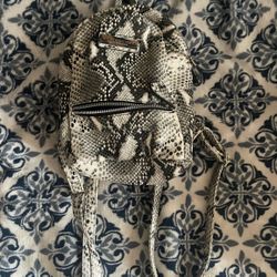 Snake Print Backpack 