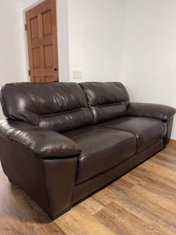 Leather couch