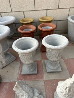 New Concrete Flower Pots