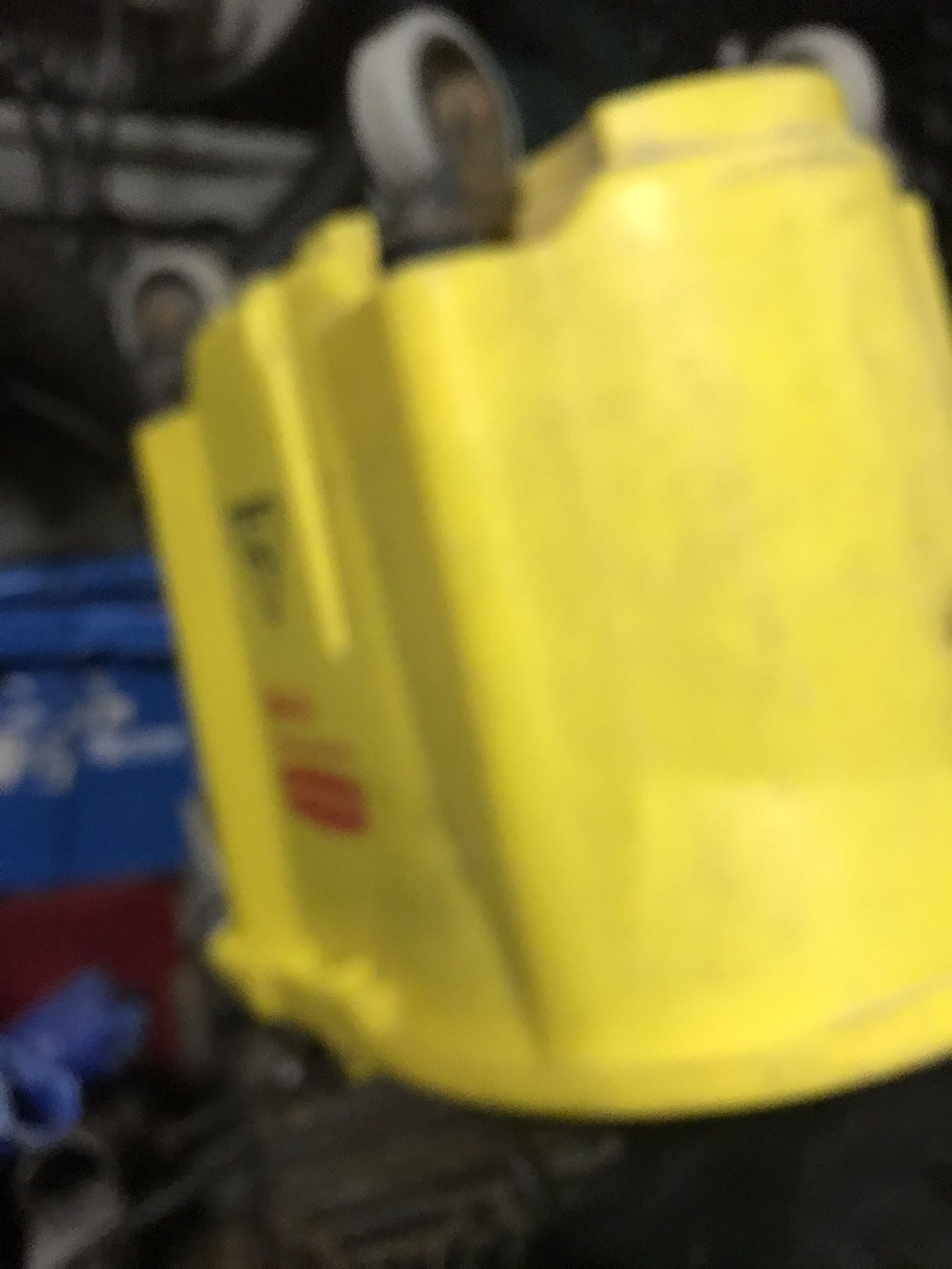Industrial mop bucket the squeegee on it is brown instead of yellow still in good working order