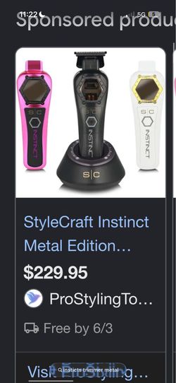 Barber trimmer hardly used instincts metal shoot me offers