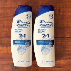 Head And Shoulders Pyrithione Zinc 2 In 1 Dandruff Shampoo And Conditioner: CLASSIC CLEAN; 12.5 oz Each (2 For $10)