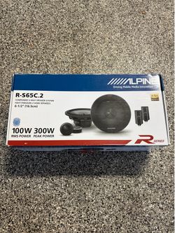 Alpine 6.5” Component Speakers R-S65C.2
