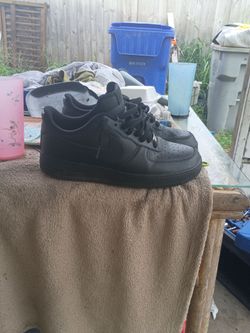 All black Air Force 1s