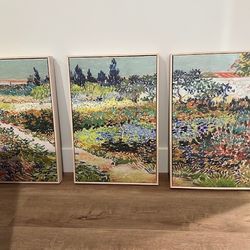 Set Of 3 Canvas wrap Van Gogh