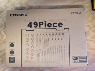 Uyecove Spiral Screw Extractor Bolt Extractor Set, 6542/4341 HSS