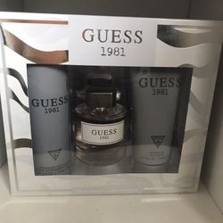 Guess 1981 3-Piece Set 3.4oz Men EDT Spray
