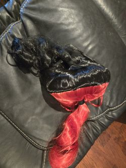 Harley Quinn RED/BLACK wig NEW.