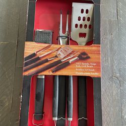 Charcoal Companion CC1005 Perfect Chef Barbecue Tool Set (4-Piece)