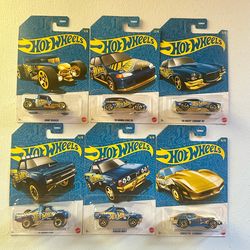 🔥 Hot Wheels 58th Anniversary Pearl and Chrome Set of 6 🔥