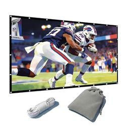 200" Giant Outdoor Projector Screen 16:9 Portable Thick Canvas Double Sided