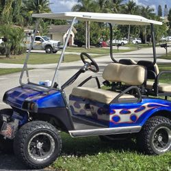 High Speed Gas Club Car Golf Cart Lifted Four Seater 