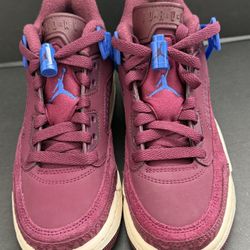 Nike Air Jordan Spizike Low (GS) Bordeaux Hyper Royal Size 3.5Y FQ3950 641
