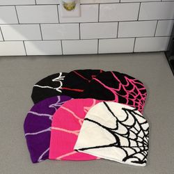 Streetwear/Y2K Spiderweb Beanies