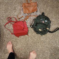 3 Back Pack Purses $45 For Set Obo
