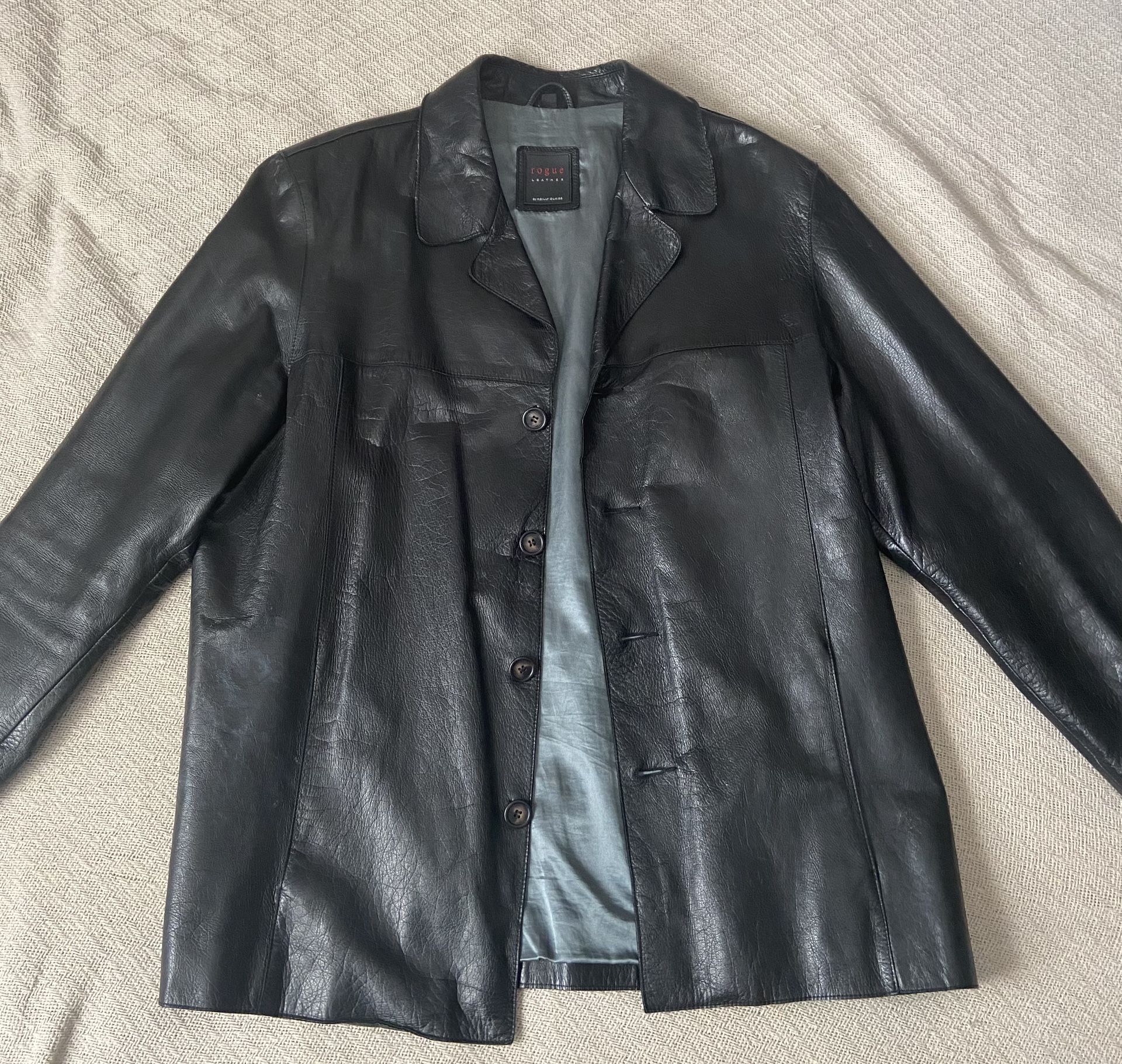 XL Rouge Leather Black Leather Jacket 