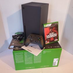 Xbox Series X Factory Reset Completed With Box Like New Condition  Included The New Call Of Duty Modern Warfare  3 Available Today 