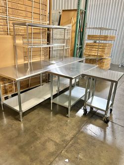 Heavy Duty Stainless Work Table NSF NORDSTEEL Brand New