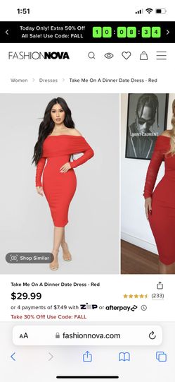 Fashion nova Red Dress