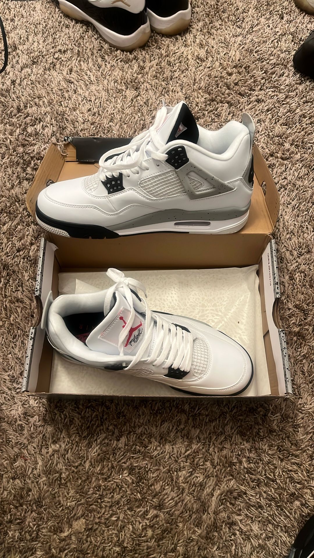 White Cement Jordan 4s