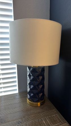 Blue lamps. Pair