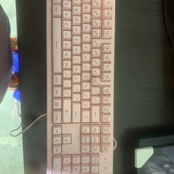 Pink Gaming Keyboard 