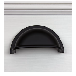 GlideRite Hardware 953-MB-10 Classic Bin Cabinet Pulls, 2.875", Matte Black 8 pcs