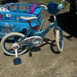 Frozen Kids Bike + Helmet 