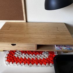 Monitor Stand / Wireless Charger for desk