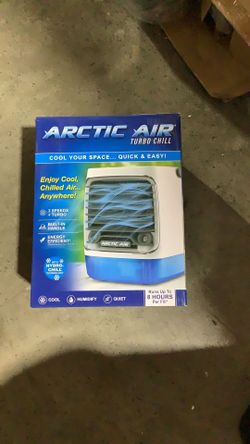 Ontel Arctic Air Turbo Chill Evaporative Cooler with HydroChill Technology, 4-Speed Portable