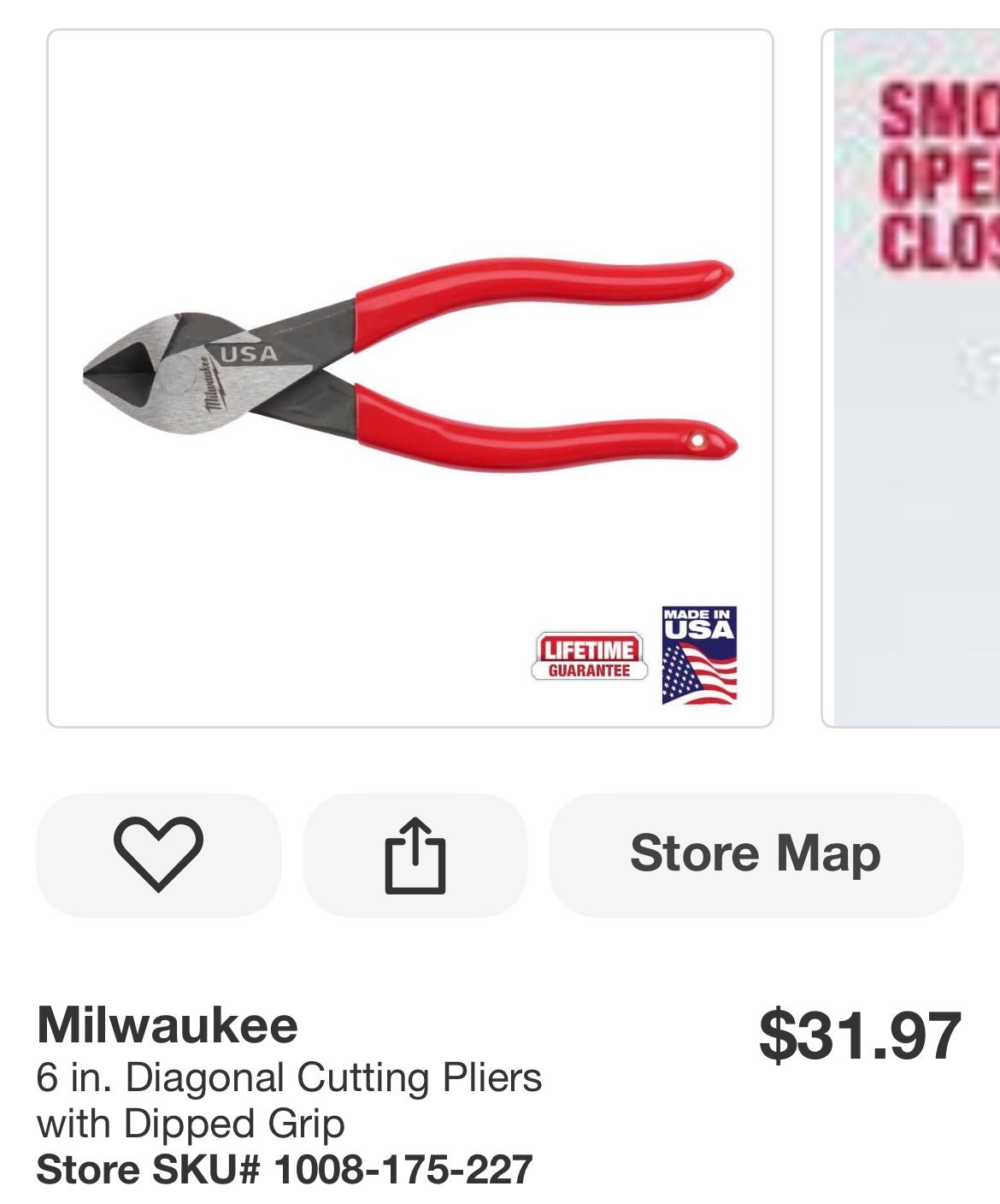 6 in. Diagonal Cutting Pliers with Dipped Grip