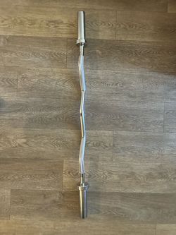 Chrome Olympic EZ Curl Bar