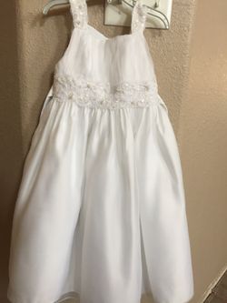 Special Occasion white dress for Girls -Size 6X