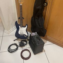Modded Squier Affinity upgraded Electronics And Blocked Tremolo 