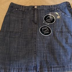 Womens Denim Skort