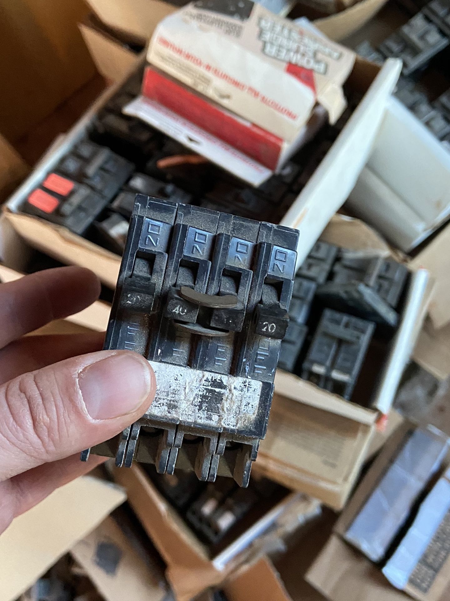 Electrical Circuit Breakers Can Lights Boxes Trims Etc.