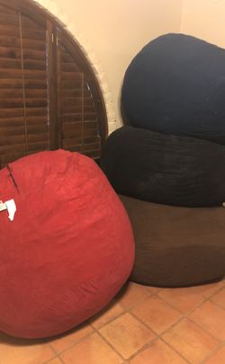 Adult size memory foam beanbag chairs.