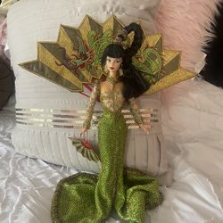 Bob Mackie Fantasy Goddess Of Asian Barbie Doll 11 1/2 “ Tall 