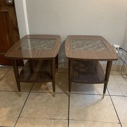 Vintage Mid  Century Modern Side End Tables Mid-Century Modern Original 1960