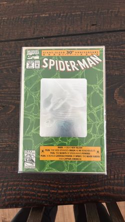 Spider-Man #26 (September 1992) — the Giant-Sized 30th Anniversary Special with the green hologram cover.