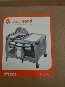 Baby Trend Lil' Snooze Deluxe III Playard - Cozy Mint - Brand New Never Opened