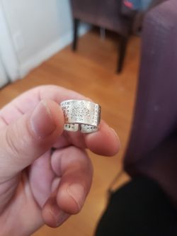 Budad Silver Ring 💍 Chinese Letters