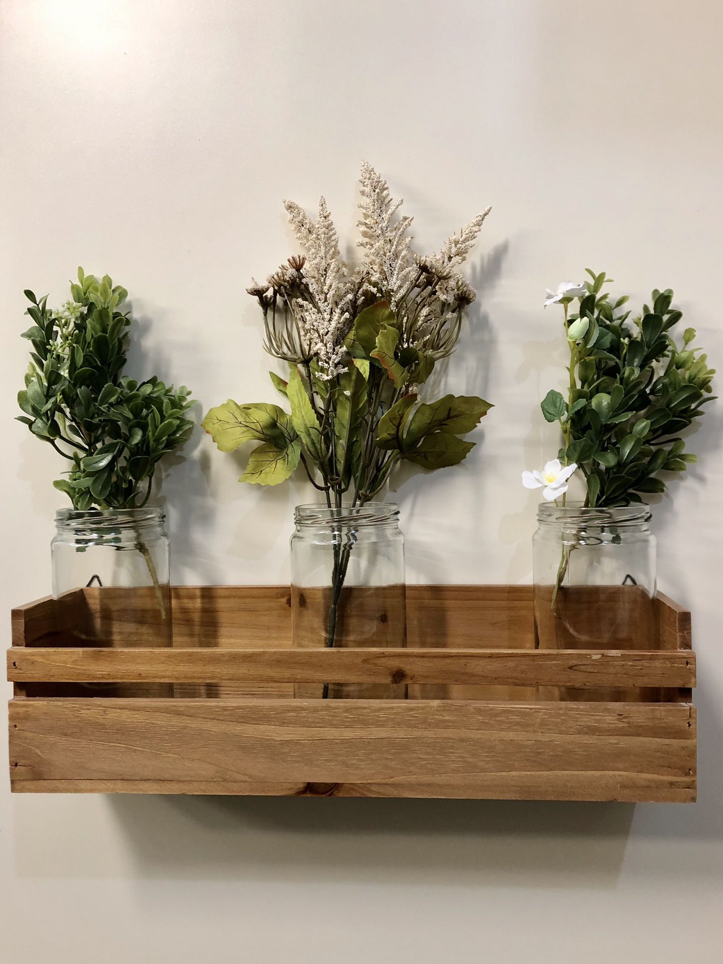 Wooden Wall Plant Holder (2 Available, Excellent Condition)
