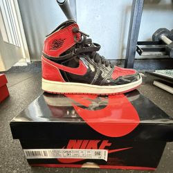 Jordan 1 BRED Patend Leather Hi OG GS 3.5y 3.5