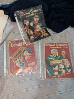 Vintage Dell Walt Disney Comics Lot of 3