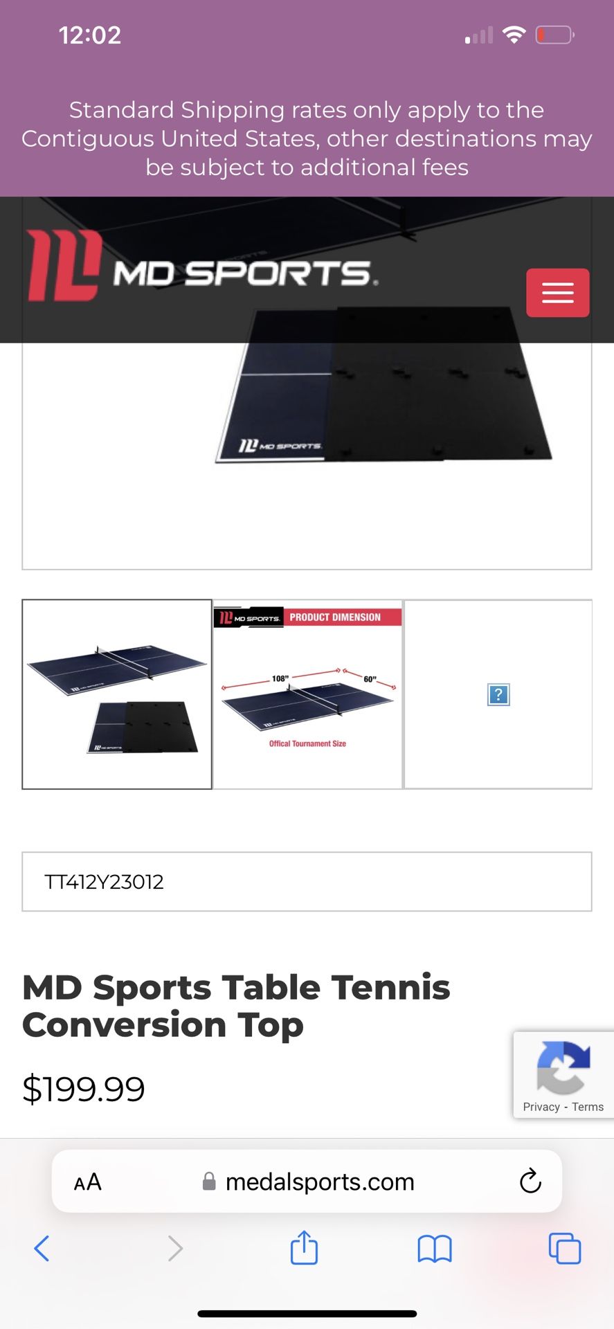 Ping Pong Table