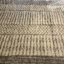 Area Rug - Cream And Gray Color 