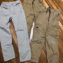 Boys Tan Jeans Sz 7 Slim