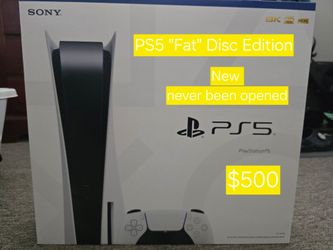 PS5 Disc Edition (Fat)Brand New Sealed, Games, Controller, & Charging Station