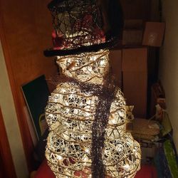 Indoor/ Outdoor Lighted Christmas Snowman Decor